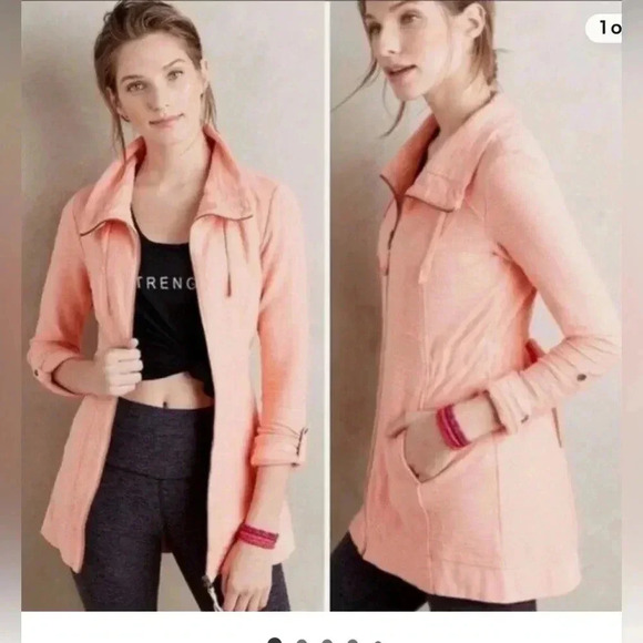 Anthropologie Jackets & Blazers - Anthropologie Saturday Sunday  Small Quinn Mid Length Jacket Zip Up, Size Small